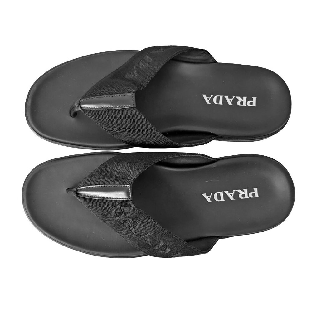 PRADA Men's NASTRO Thong Sandals - Picture 2 of 12